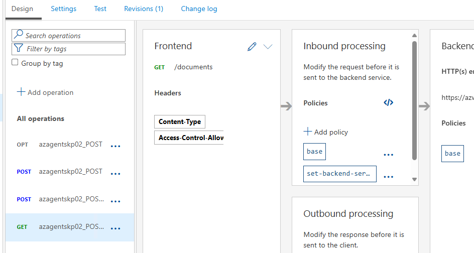 API Management for Azure AI Agent Service